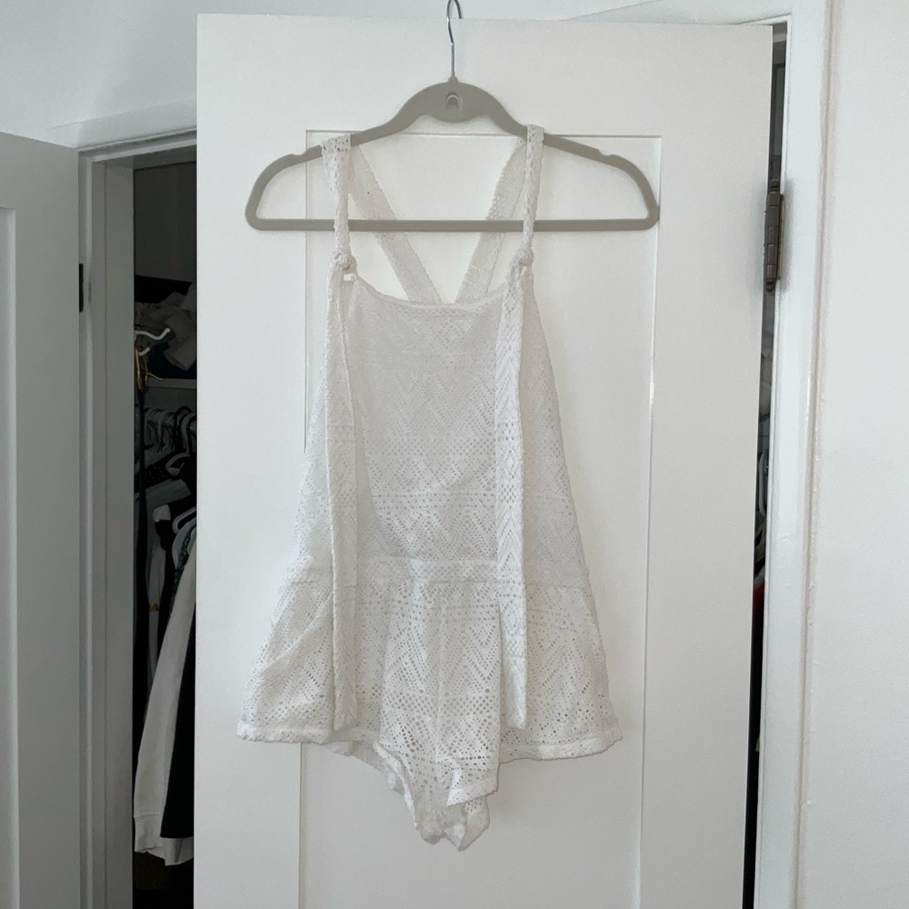 Free People White Eyelet Romper